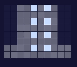 Pixel art kantoorgebouw